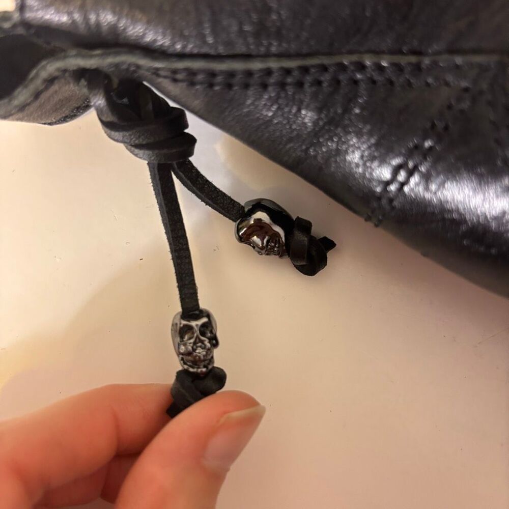 Zadig & Voltaire Black Leather Lace Up Combat Boots Size 37 = 7 - Picture 7 of 12